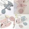 Cute Rabbit Harness Leash Set Bunny Soft Padded Dog Vest Small Puppy Carrier Teddy Bear Cat Collar Little Pet Walking