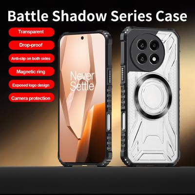 Frosted PC Military Grade Anti Drop Magsafe Magnetic Phone Case For OnePlus 13 13R Nord 4 Non-Slip Soft Full Bumper Cover