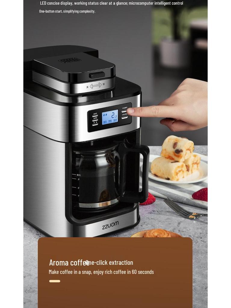 Smart Fully Automatic Coffee Maker with Grinder and Insulation for Freshly Ground Coffee