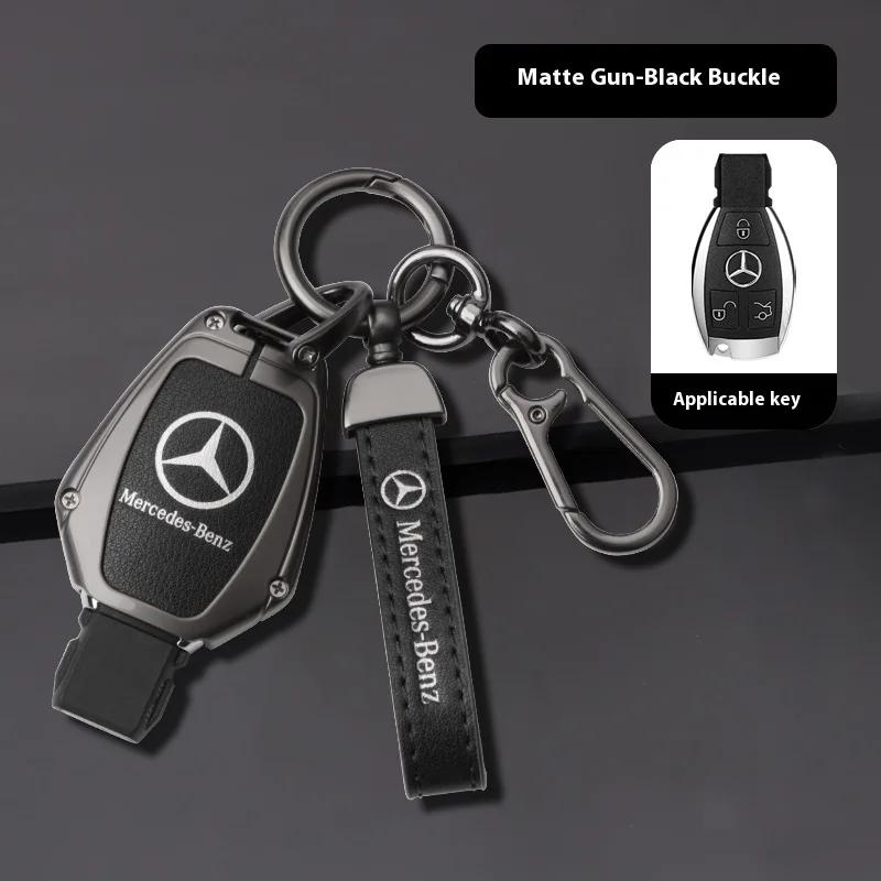 WNNR9 Car Zinc Alloy Key Case Bag Metal Key Shell Mercedes Benz A B C E S R Class AMG GLA GLB GLC GLE CLA CLS SLC GLS CLB GLK SLK Vito