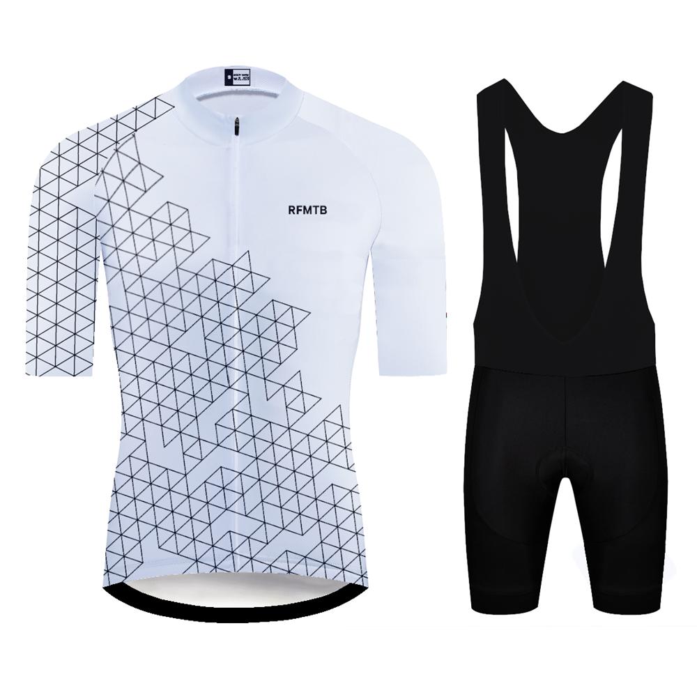 Men's Short Sleeve Cycling Jersey Set Comfortable Breathable Bike Clothing for Sports  Bib Shorts Fitness