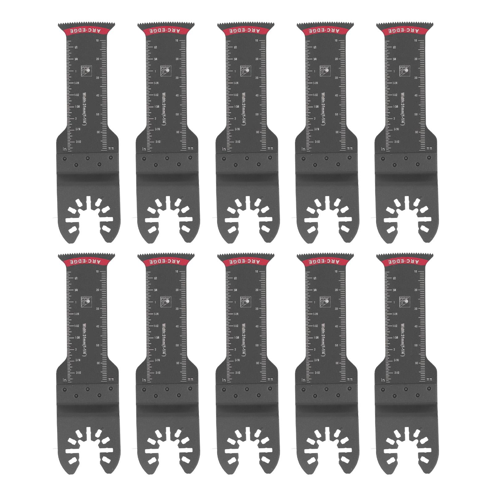

10Pcs Oscillating Saw Blades Metal Wood Plastic Cutting Universal Tool 1.25in 31mm