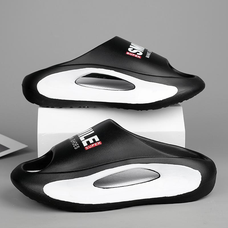 New Summer Sneaker Slippers for Men Thick Bottom Platform Slides Soft EVA Hollow Unisex Sports Luxury Sandals Casual Beach Shoes