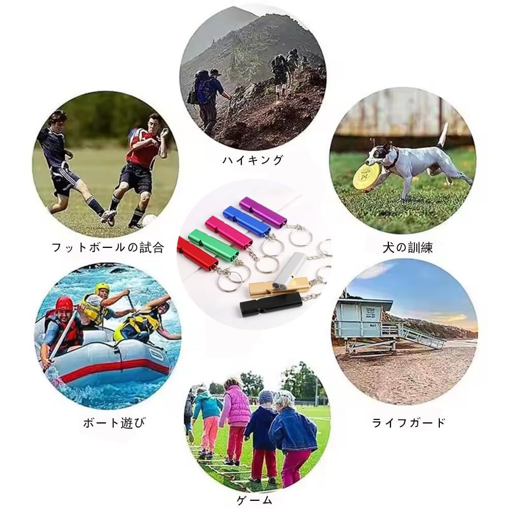 YJRUNFU Whistle Disaster Prevention Whistle Rescue Loud Aluminum Alloy Whistle with Keychain Emergency Excursion Mountain Climbing Outdoor Activities