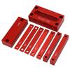 9PCS Height Gauge Blocks Aluminum Alloy Woodworking Setup Bars for Milling Machine Table Saw