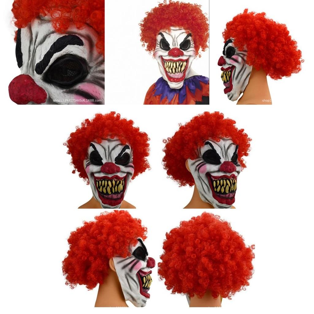 Horror Clown Latex Mask Halloween Christmas Party Role Play Props Scary Costume