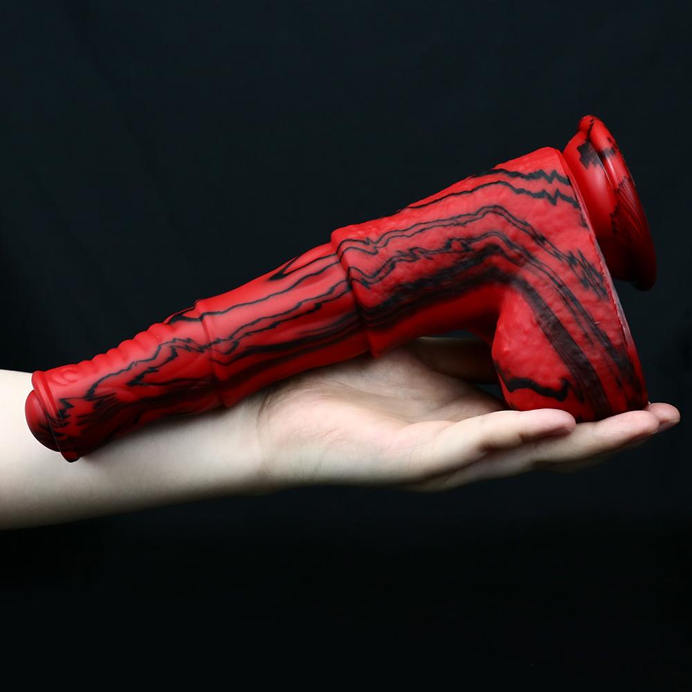 Silicone Horse Dildo With Sucker Fantasy Animal Penis Sex Toy For Women Clit Massage Stimulate Female  Anal Plug