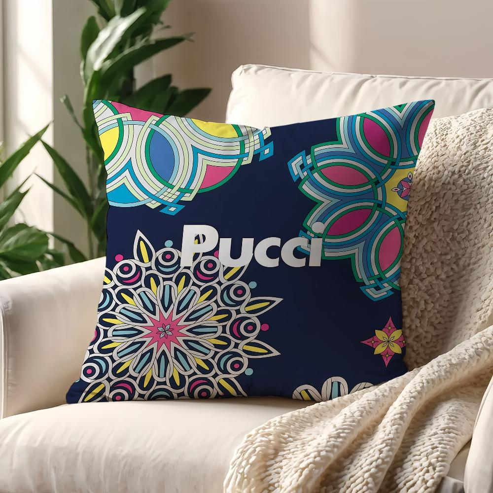 E-Emilio F-fashion P-Pucci cushion cover For Pillow Sofa Printing Decoration Room Home Office Coffee Shop Car Nordic Simplicity