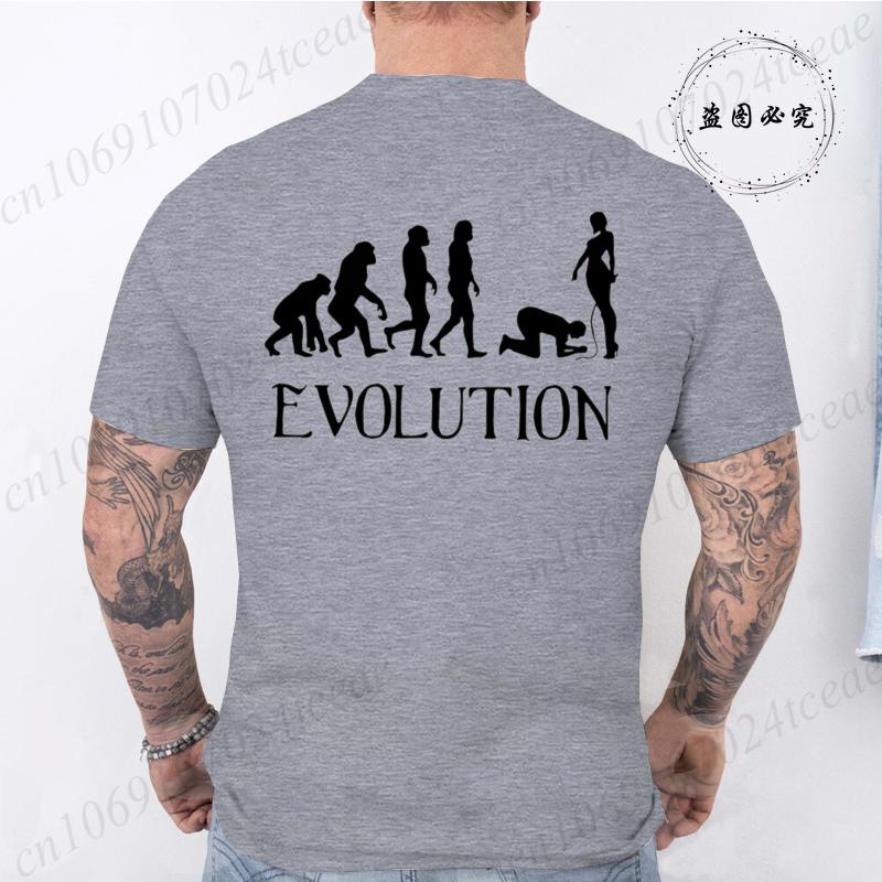 T-Shirts for Men Women Summer Fashion Loose Tee Shirt Clothes O Neck Short Sleeve T Shirt Clothing Funny BDSM Evolution T-Shirts