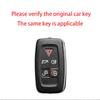 Zinc Alloy Genuine Leather Auto Key Fob Cover Case Key Ring Fit For Land Rover Sport Freelander Discovery 4 Range Rover Sport Lr4 2010 2011 2012