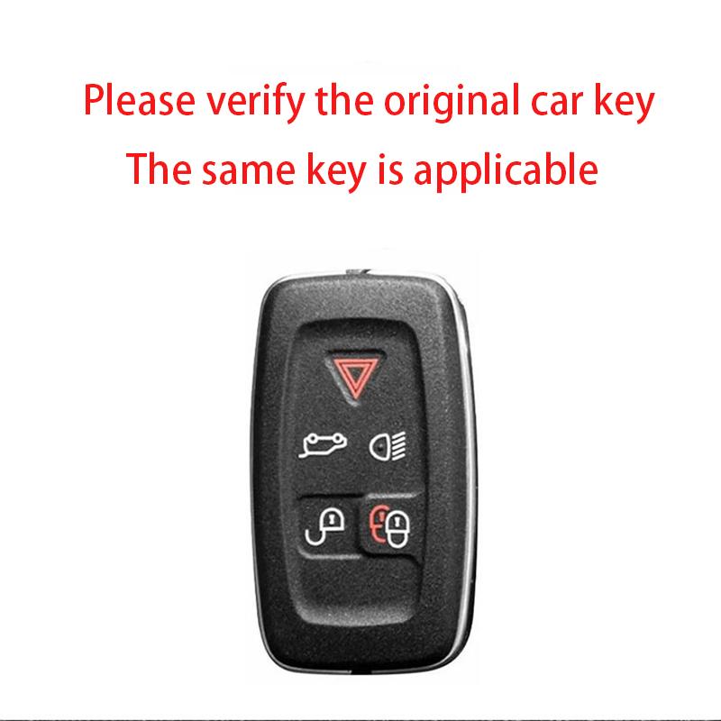 Zinc Alloy Genuine Leather Auto Key Fob Cover Case Key Ring Fit For Land Rover Sport Freelander Discovery 4 Range Rover Sport Lr4 2010 2011 2012