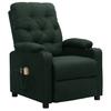 Electric Massage Chair Dark Green Fabric