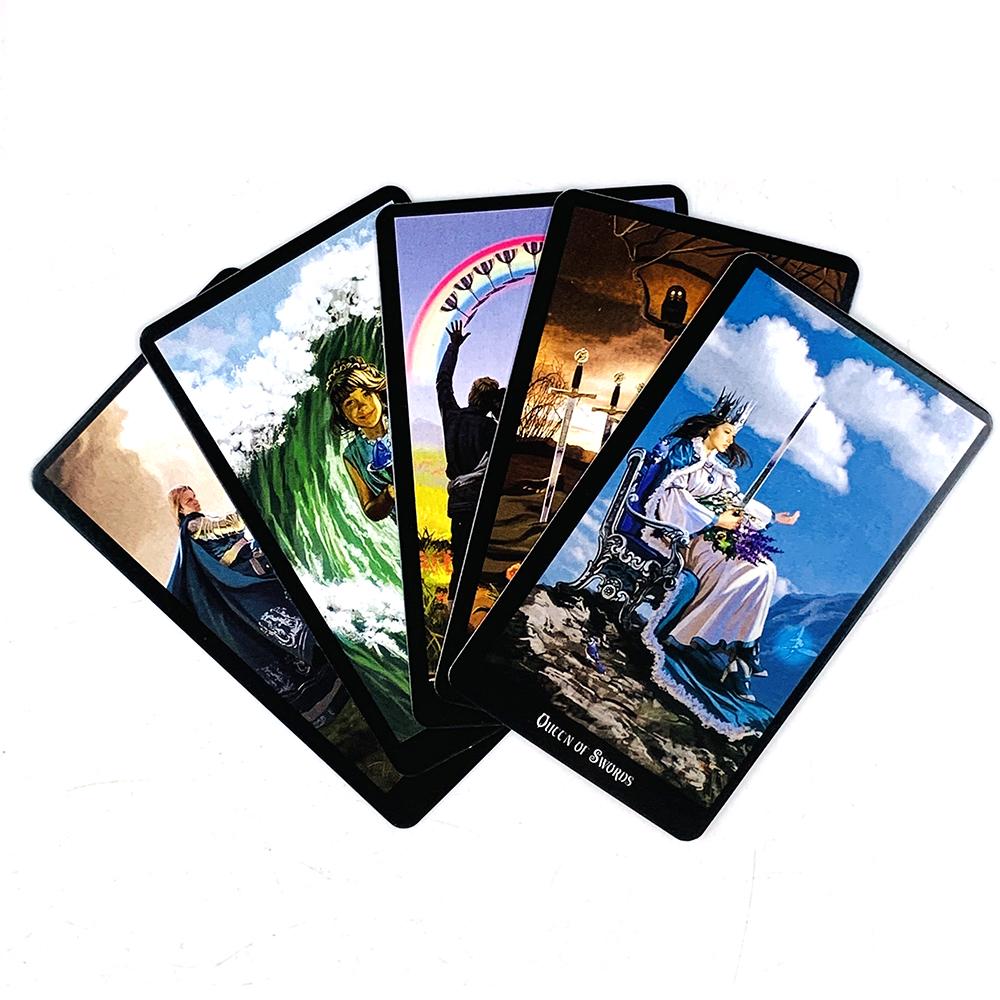 Hot Selling Tarot Cards A 78 Deck Oracle Leisure Entertainment Card Family Gathering Divination Deck Tarot Board Playing Game