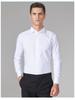 Men's Long Sleeve Non-Iron Bamboo Fiber Formal Shirt with Embroidered Logo