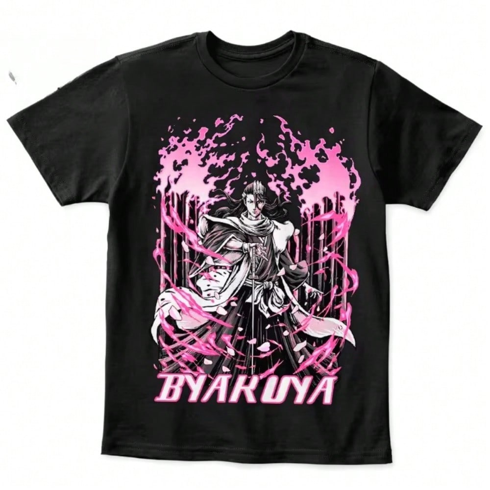 Byakuya Kuchiki T-Shirt Shirt Manga Led By Manga Graphic T-Shirt Shirts For Wounisex  Wounisex Clothing  Wounisex Clothes S