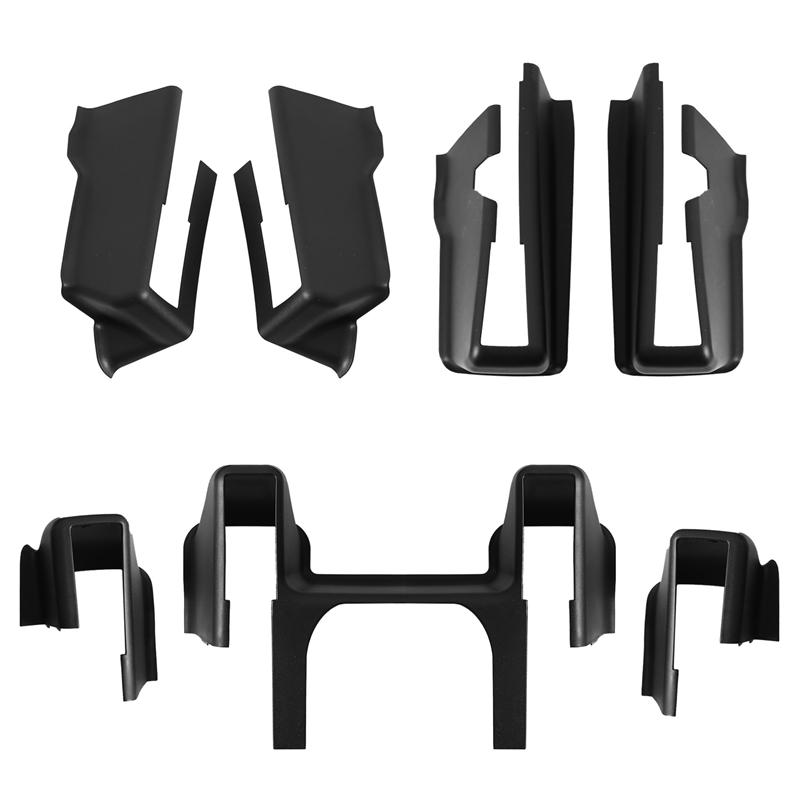 ABLZ-For Tesla Model Y 21-24 Under Seat Corner Guard Front Rear Seat Slide Rails Protector Cover Anti-Kick Decor Protection