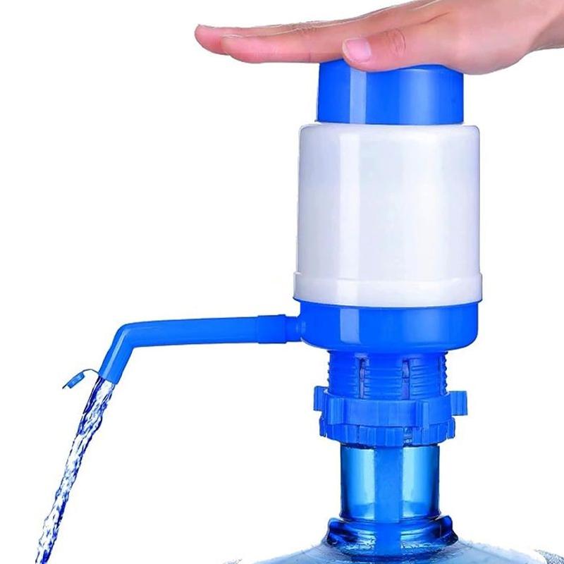 Hand Press Pump Manual Removable Hand Pressure Water Dispenser Food Grade Material Innovative Vacuum Action Drinking Fountain