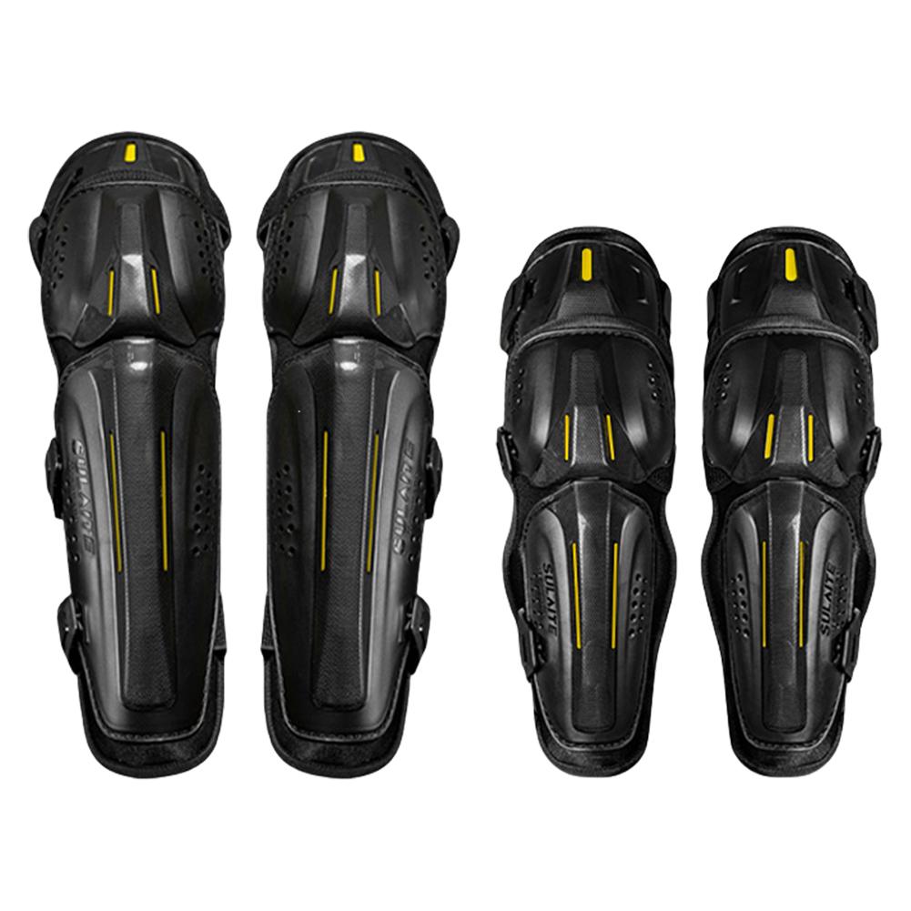 Motorcycle Knee Shin Guard Pads Elbow Guards CE2 Protection Adjustable Motocross Knee Shin Pads Protector Motorcycle Gear Set