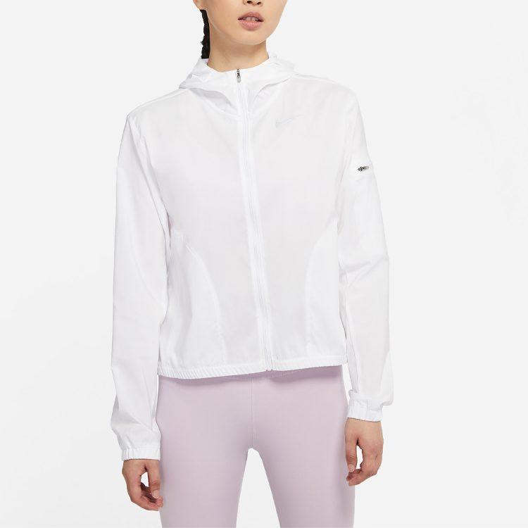 Nike Jackets Women's White Hooded Moderate Other DQ1062-100