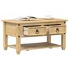 VidaXL Coffee Table with Drawers Corona 85x50x45 Cm Solid Pine Wood, Side Table, Living Room Table, Accent Table, End Table 4002772
