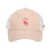 Mozu Mesh Cap for Boys and Scandinavian Brand Logo Baseball One Size Fits All Kids' Cap, Kids' Girls, Cap, Snapback, 141-0063, Pink,