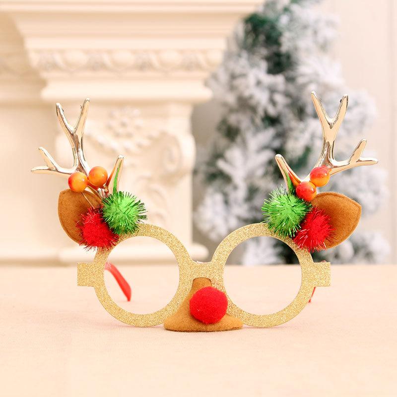 Christmas Gift Christmas Glasses Decorated Christmas Gift Christmas Children's Small Gift Antler Glasses