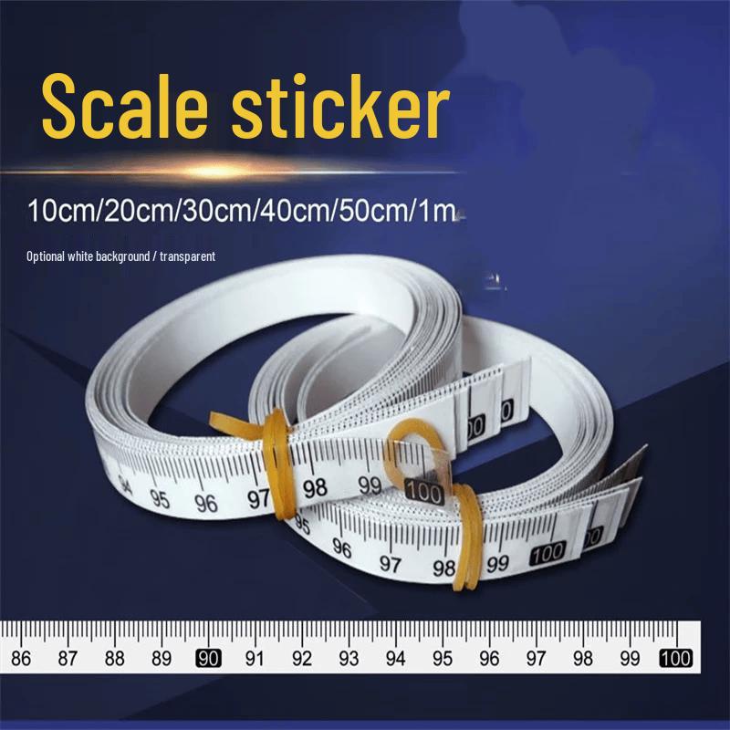 BAYKUNL Transparent Self-Adhesive Ruler Scale Stickers
