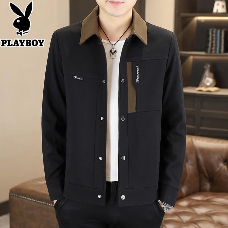Playboy Men s Casual Lapel Jacket 3XL