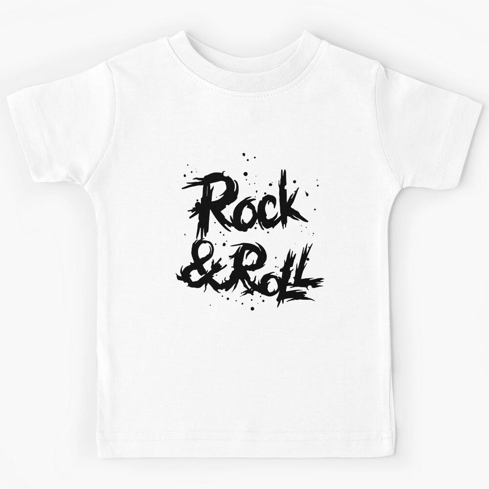 Rock gift. Rock and Roll bloody badge. Kids T-Shirt 140