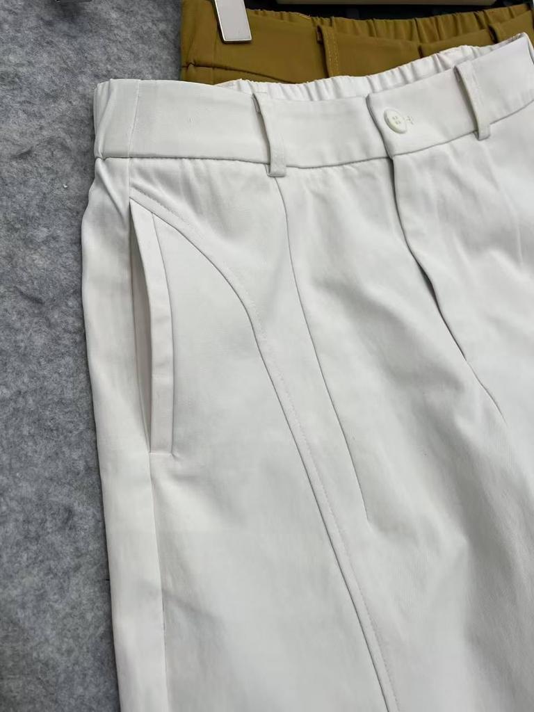 Mei Gao High Waist Retro Straight-Leg Cargo Pants