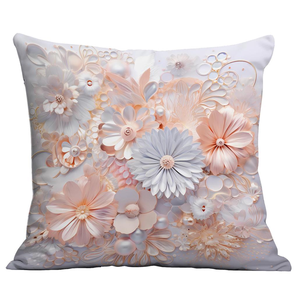 New Retro Imitation Three-dimensional Flower and Bird Pillowcase Home Living Room Sofa Cushion Pillowcase Decoration