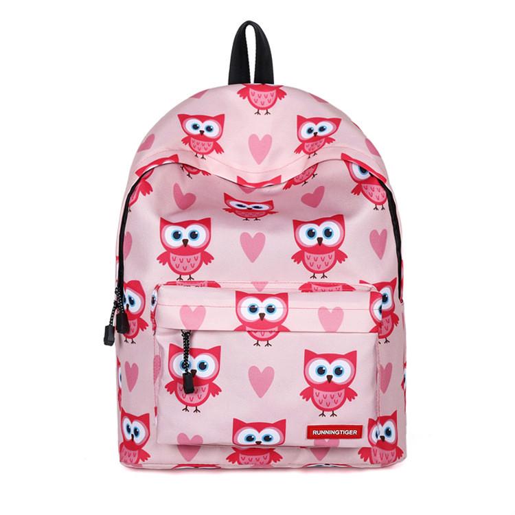 pink owl backpack