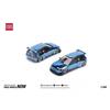 POP RACE 1/64 Civic PANDEM CIVIC EG6 Plated Blue PR640206 Alloy Car Model