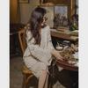 2023 Autumn Gentle Style Lace Shirt & Midi Skirt Set for Women