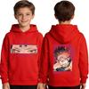 Jujutsu Kaisen Ryomen Sukuna Anime Grafik Hoodie Pullover für Jungen Gedrucktes Langarm Jungen-Sweatshirt Lässiges Streetwear Oberteil