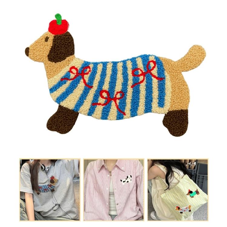 Embroidery Applique Dog Patches Clothing Repair Patches Clothing Garment Crafting Project Accessories Making Supply