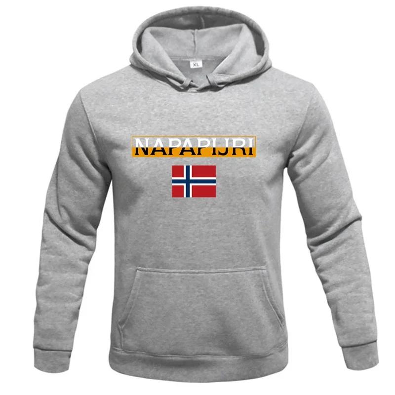 Men's fashion printed hoodie with letter print and national flag, men's hoodie