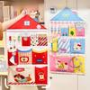Kawaii Hanging Bag Decoration Woman Girls Door Wall Mounted Storage Organizer Bags with Hooks Pockets Multi Layer Hanging Bags