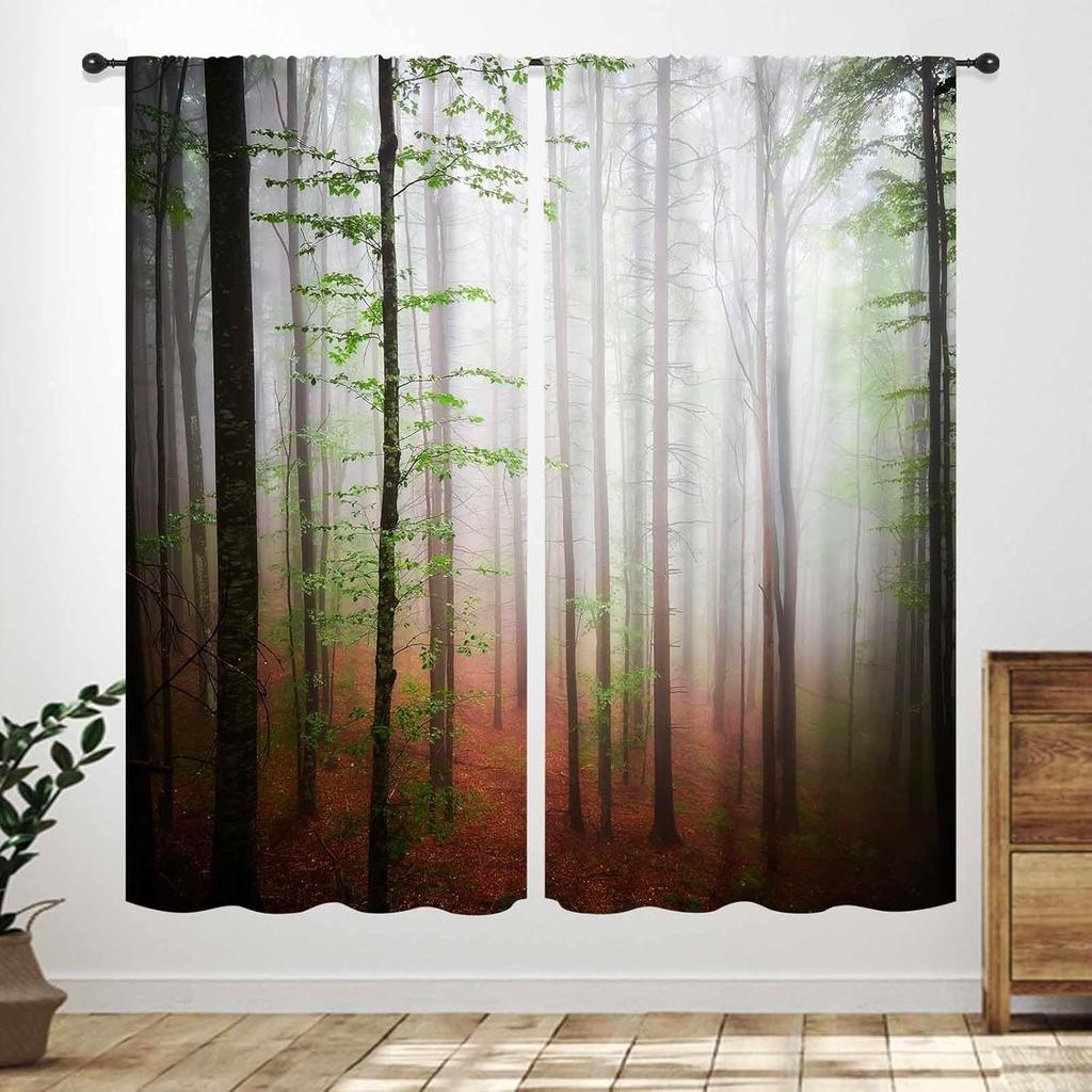 Butterfly Curtains Girls Room Rainbow Pink Purple Galaxy Star Princess Kids Drapes Treatments Living Rooms Curtain Polyester Perfect For