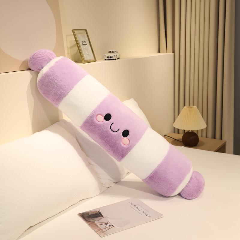 Jouets Peluches Bonbons Colorés Doux 95cm Oreiller Long Créatif Confortable Oreiller de Sommeil Doux Décoration de Maison Mignonne Oreiller Peluche 95cm