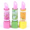 1Pc Child Lipstick Shaped Eraser Student Stationery Xmas Gift Pencil Erasers