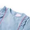 Children's Dress with Soft Blue Ruffles 92/104/116/128/140