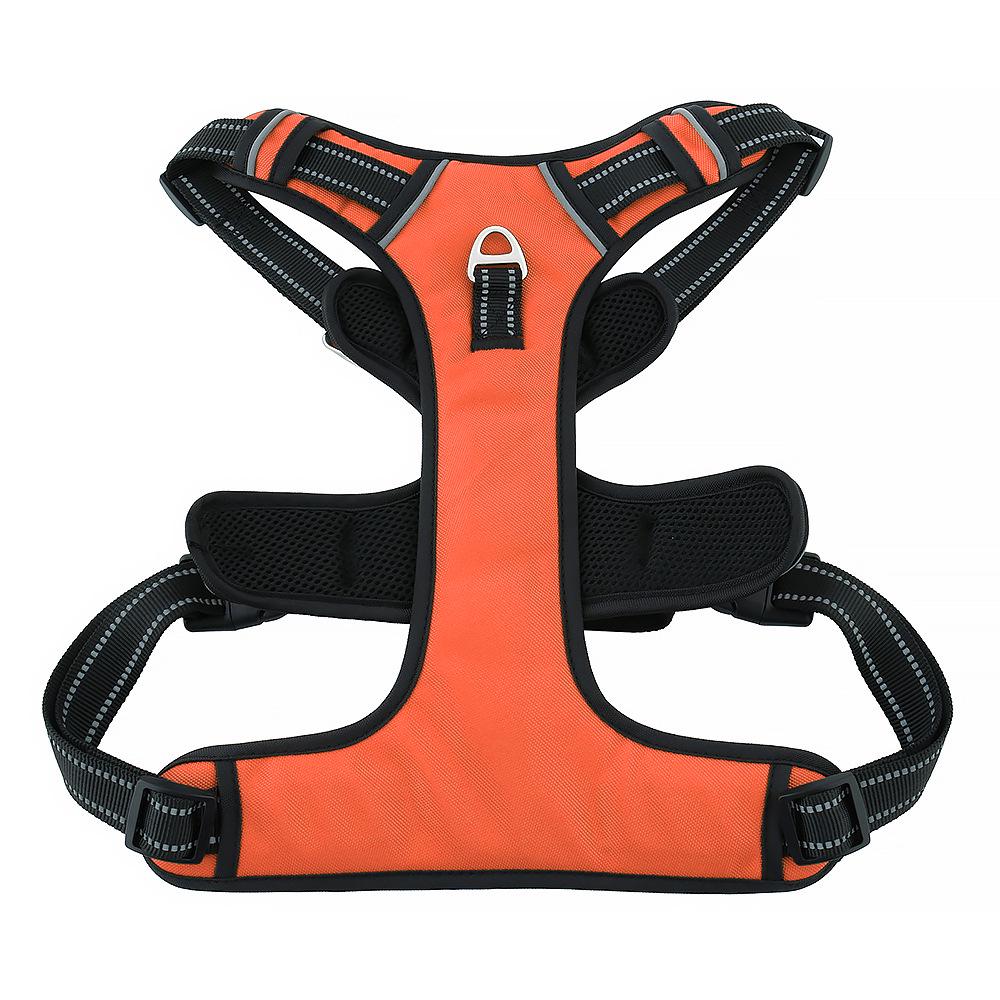Explosion-Proof Reflective Dog Harness for Medium & Large Dogs - Breathable Oxford Cloth Vest with Leash