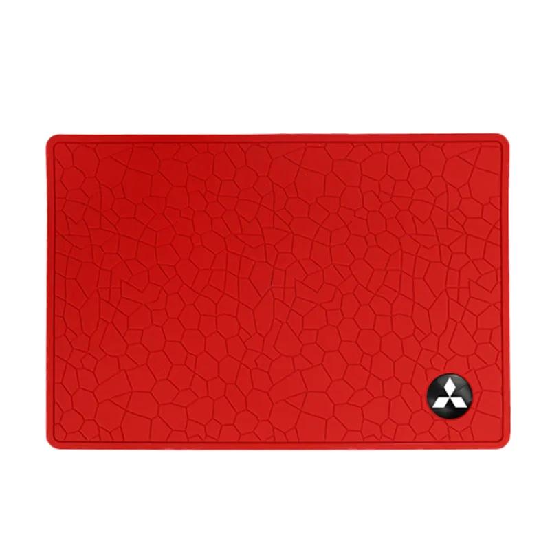Car Anti-Slip Mat Dashboard Silicone Sticky Storage Pad Interiors For Mitsubishi Eclipse Lancer Outlander Pajero ASX Colt I200