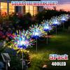 Solar Firework Fairy Lights 240-400 LED Outdoor Garden Decoration 8 Flashing Modes Lawn Pathway Lights Patio Party Wedding