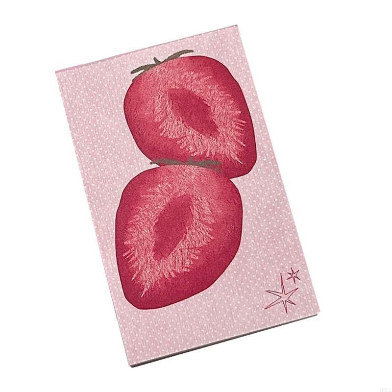 

Клубничная липкая заметка Прекрасный блокнот для записей Блокнот Простой блок для заметок Легко писать Многофункциональный блокнот Бумажные блоки земляничный