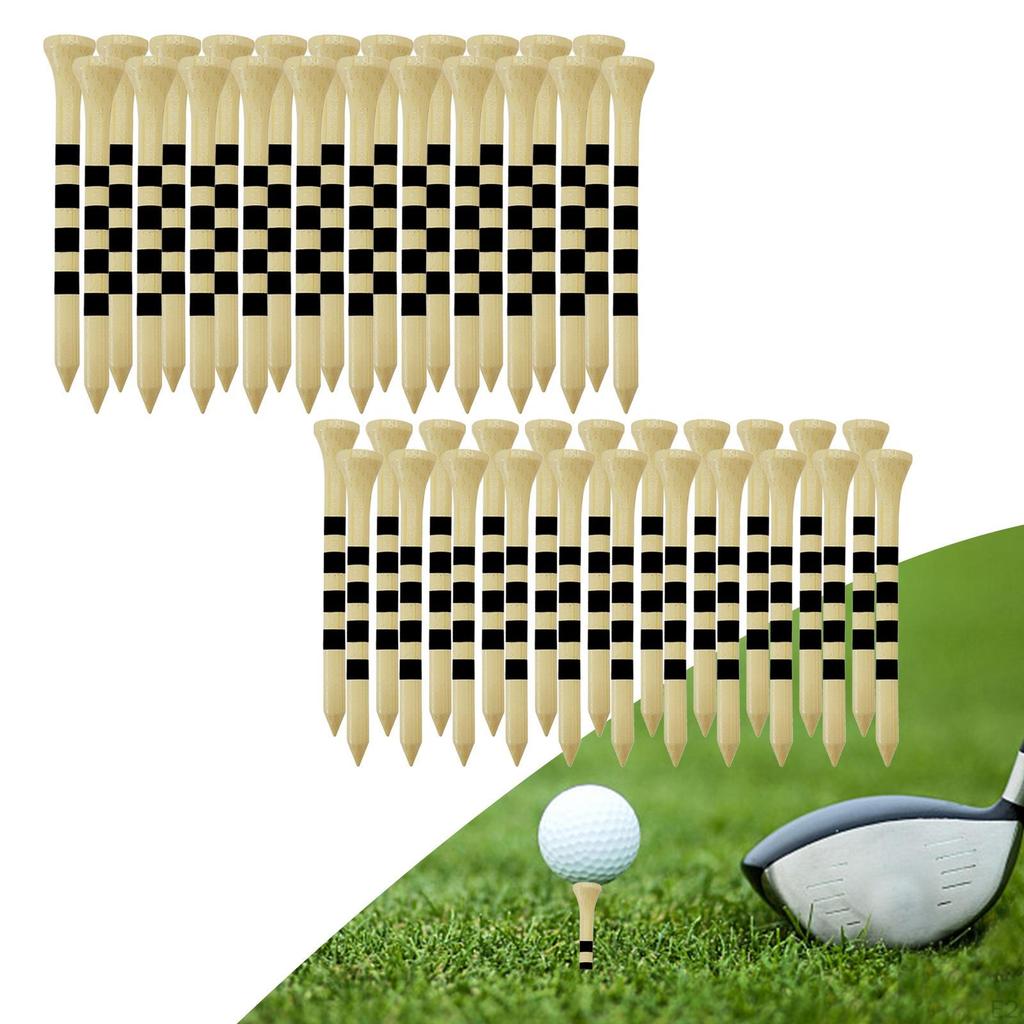 Bamboo Golf Ball Tees Reliable Accessories Long Length Exercise