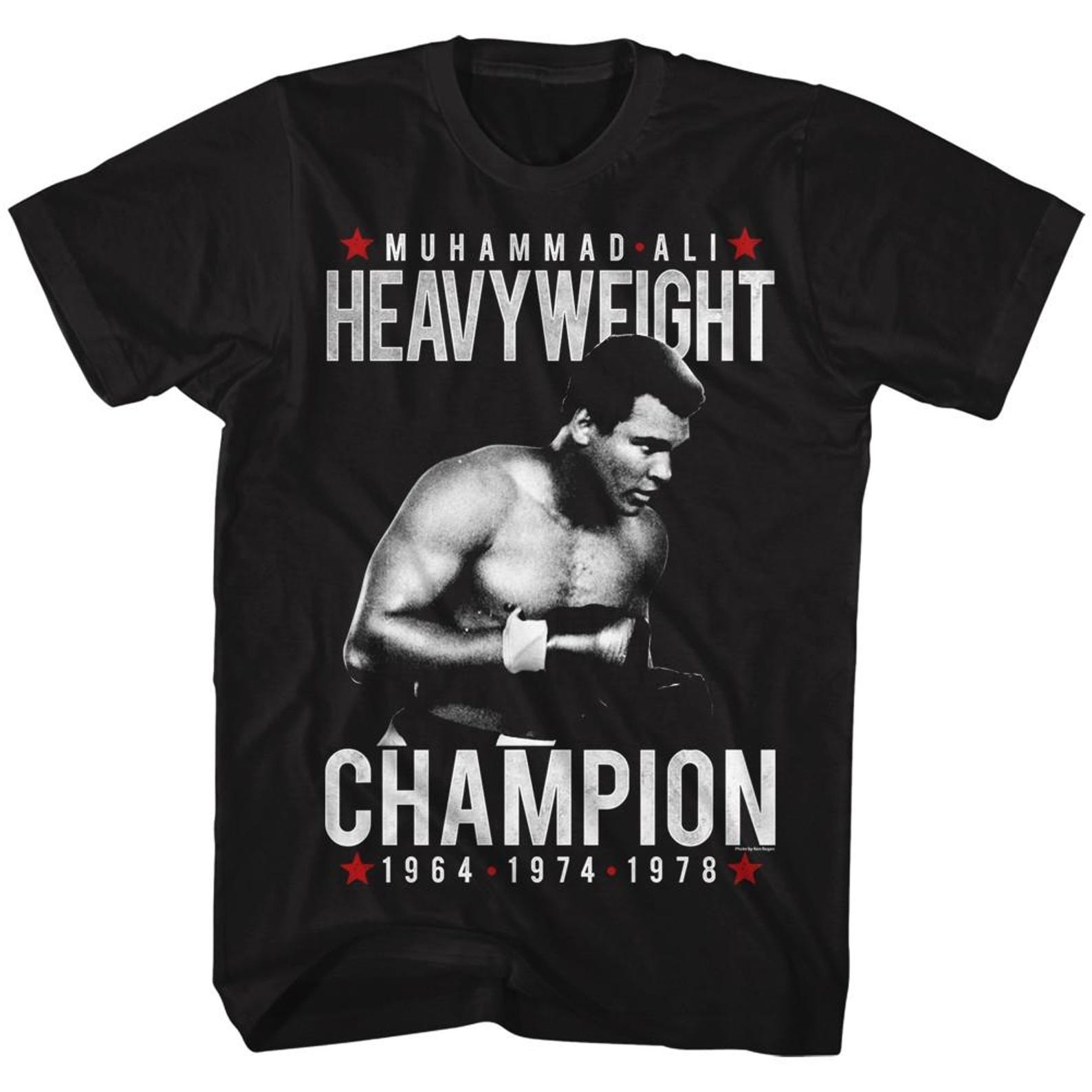 Muhammad Ali Heavy Champ Black Adult T-Shirt XL
