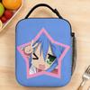 Konata Izumi Lucky Star Lunch Bag Picnic Lunch Box For Girls Graphic Thermal Tote Handbags Oxford Portable Zipper Cooler Bag
