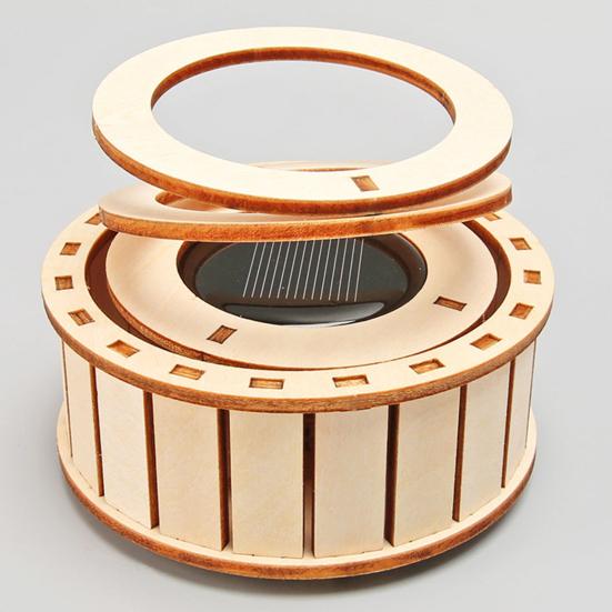 Solar doble ringer STEM Science Kit Barn Tre 3D Puslespill Sett DIY Utdanningsvitenskap Eksperiment Prosjekter Håndverk Byggeleke Småbarn Gutter Jenter Gave